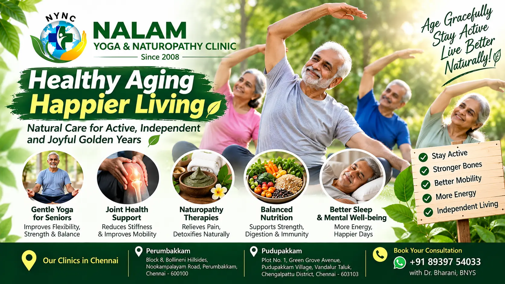 Healthy Aging After 60: Rejuvenate Strength Through Yoga & Naturopathy