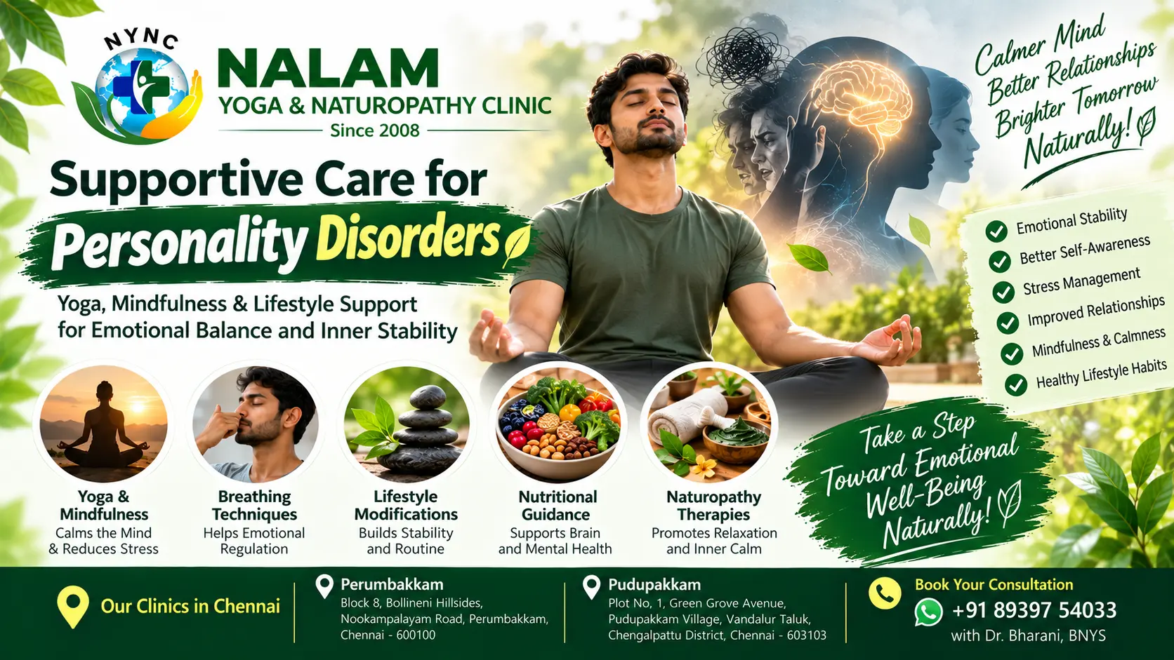 Personality Disorders Management Through Yoga & Lifestyle